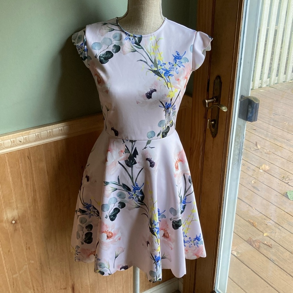 Ted BakerLondon lavender floral print dress